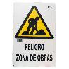 CARTEL PELIGRO ZONA EN OBRAS