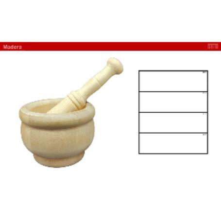 MORTERO MADERA 16 CMS.