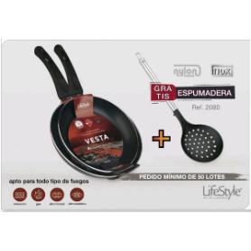 LOTE 2 SARTENES VESTA 20-24 CMS + ESPUMADERA