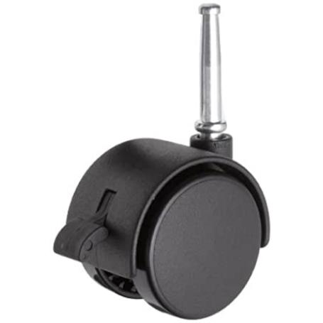 RUEDA OFICINA 50 MM. ESPIGA 8MM. CON FRENO 79221