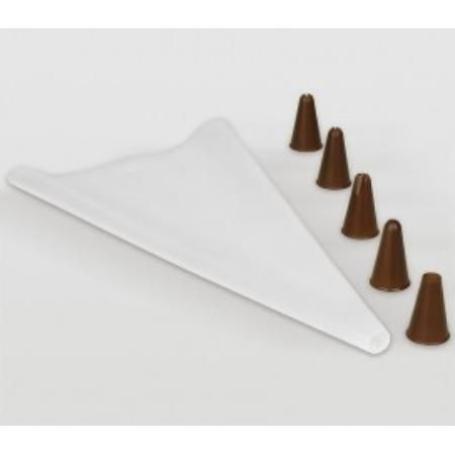 MANGA REP.SILICONA+5 BOQUILLAS 39X23