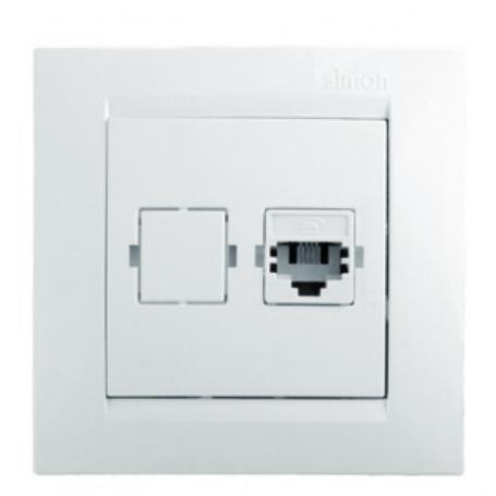SIMON 10 TOMA TELEFONO RJ11 BLANCO