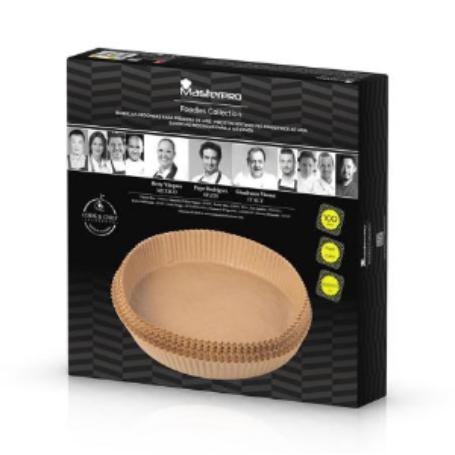 PAPEL REDONDO FREIDORA DE AIRE 26X4.5CM 100UDS