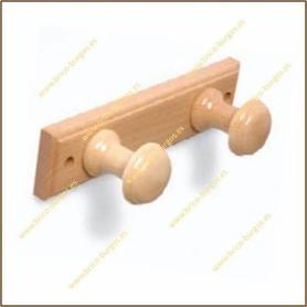 PERCHA MADERA 2 POMOS