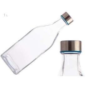 BOTELLA CUAD.1L TRANSP HABITAT