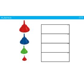 EMBUDO PLASTICO MINI 7X10 CMS.