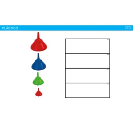 EMBUDO PLASTICO MINI 7X10 CMS.