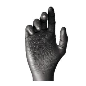 GUANTE NITRILO NEGRO DESECH.T- 9/L 50UDS JUBA