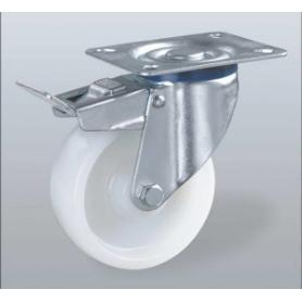 RUEDA NYLON CON PLACA 60 MM. CON FRENO 75253