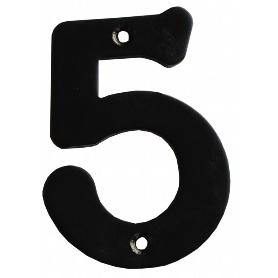 NUMERO 5 HIERRO FORJADO 100MM.