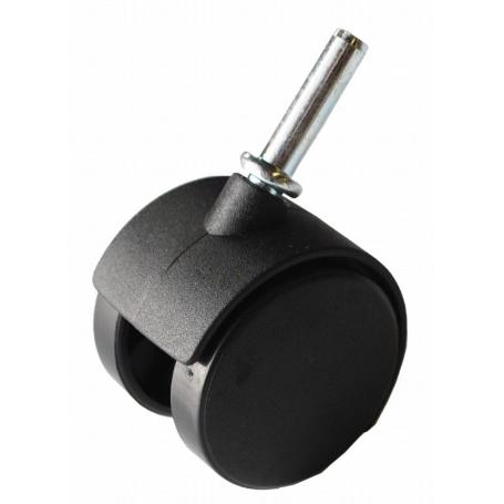 RUEDA OFICINA 50 MM. ESPIGA 8MM. SIN FRENO 79215