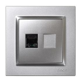 SIMON 10 TOMA TELEFONO RJ11 ALUMINIO