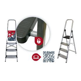 ESCALERA ALUMINIO SERIE 350 6 PELDAÑOS