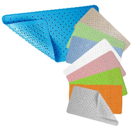 ALFOMBRA BAÑO CAUCHO 97X35 AZUL