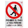 CARTEL PROHIBID.PASO PERS.OBRA