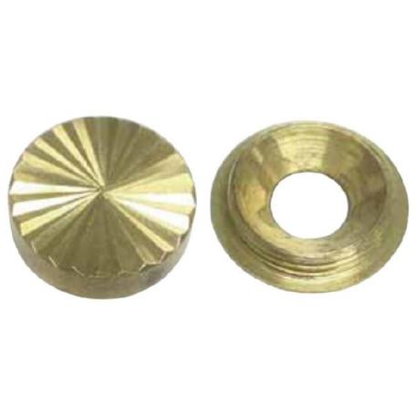 EMBELLECEDOR LAPIDADO LATON 14 MM