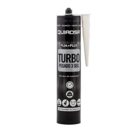 ADHESIVO POLIMERO TURBO BLANCO QUIADSA 290ML