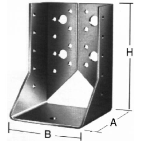 SOPORTE VIGA CERRADO SV3 80X120 ZINCADO