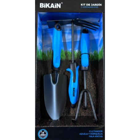 KIT JARDIN CULTIVADOR+AZUELA HORQUILLA+PALA ANCHA