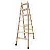 ESCALERA MADERA TIJERA  6 PELD