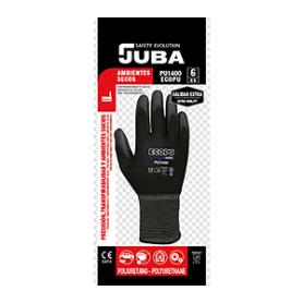 GUANTE POLIURETANO NEGRO BPU1400 T-9