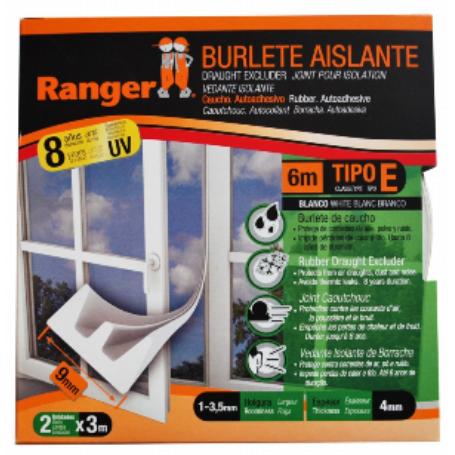 BURLETE CAUCHO MARRON 9X6M.TIP.E