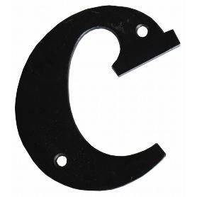 LETRA C HIERRO FORJADO 100MM.