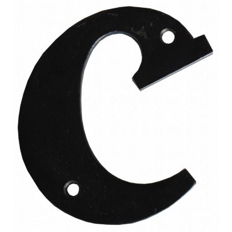 LETRA C HIERRO FORJADO 100MM.