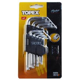 JUEGO.LLAVES TORX 9 PZAS