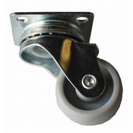 RUEDA PVC CON PLACA 30 MM. SIN FRENO 82210