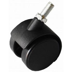 RUEDA OFICINA 40 MM. TORNILLO M-8 SIN FRENO 79206