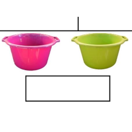 BARREÑO REDONDO PLASTICO C/ASAS  48X43X23 CMS.