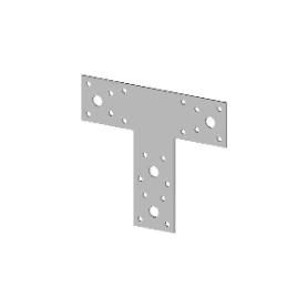 PLACA FORMA T PLC11 160X45X100 ZINCADO