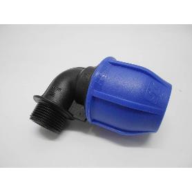 CODO POLIET.90º R.M.25X3/4