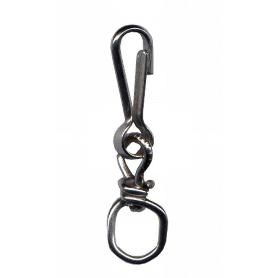 MOSQUETON TORNIQ.NIQUEL.DE  80