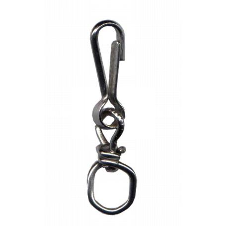 MOSQUETON TORNIQ.NIQUEL.DE  80