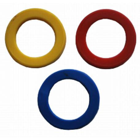 ANILLA PLAST.IDENT.LLAV.AZUL X50 UDS.