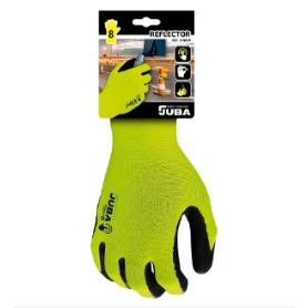 GUANTE POLIESTER-NITRILO TACTIL H1118HV T-10