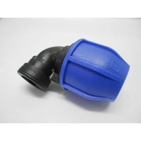 CODO POLIET.90º R.H.32X1