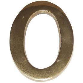 Numero de laton 100mm. 0 blister