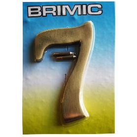 Numero de laton 100mm. 2 blister