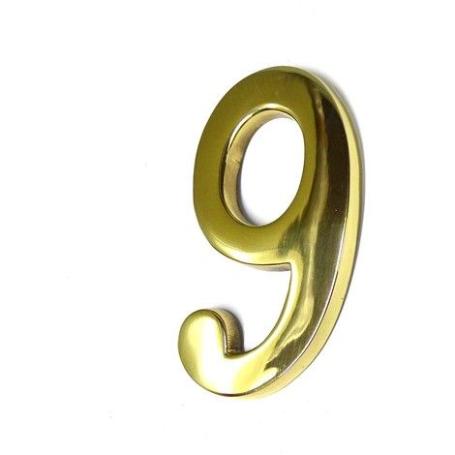 Numero de laton 100mm. 9 blister