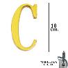 Letra de laton 100mm. c blister