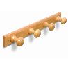 PERCHA MADERA 4 POMOS