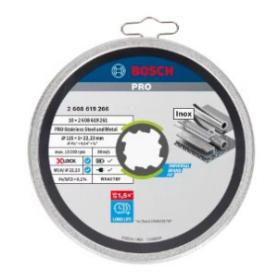 DISCO ACERO BOSCH INOX 115X1 XLOCK