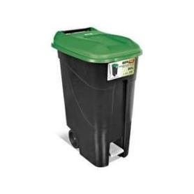 CUBO BASURA RUEDA Y PEDAL 80 LTS