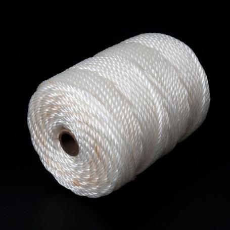 CUERDA PLASTICO 5 MM. BLANCO X 100MTS.