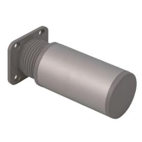 PATA REDONDA REGULABLE 100MM CROMO MATE