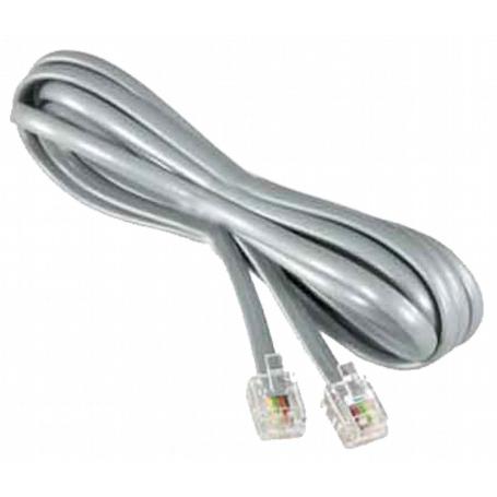 CONEXION CABLE   2.5M.6P4C BLANCO
