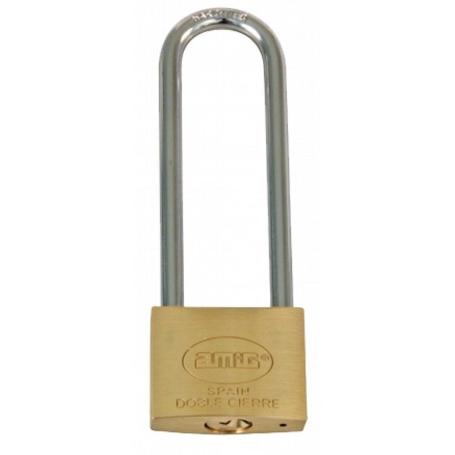 CANDADO 3EL-40 ARCO EXTRA LARGO LATON AMIG